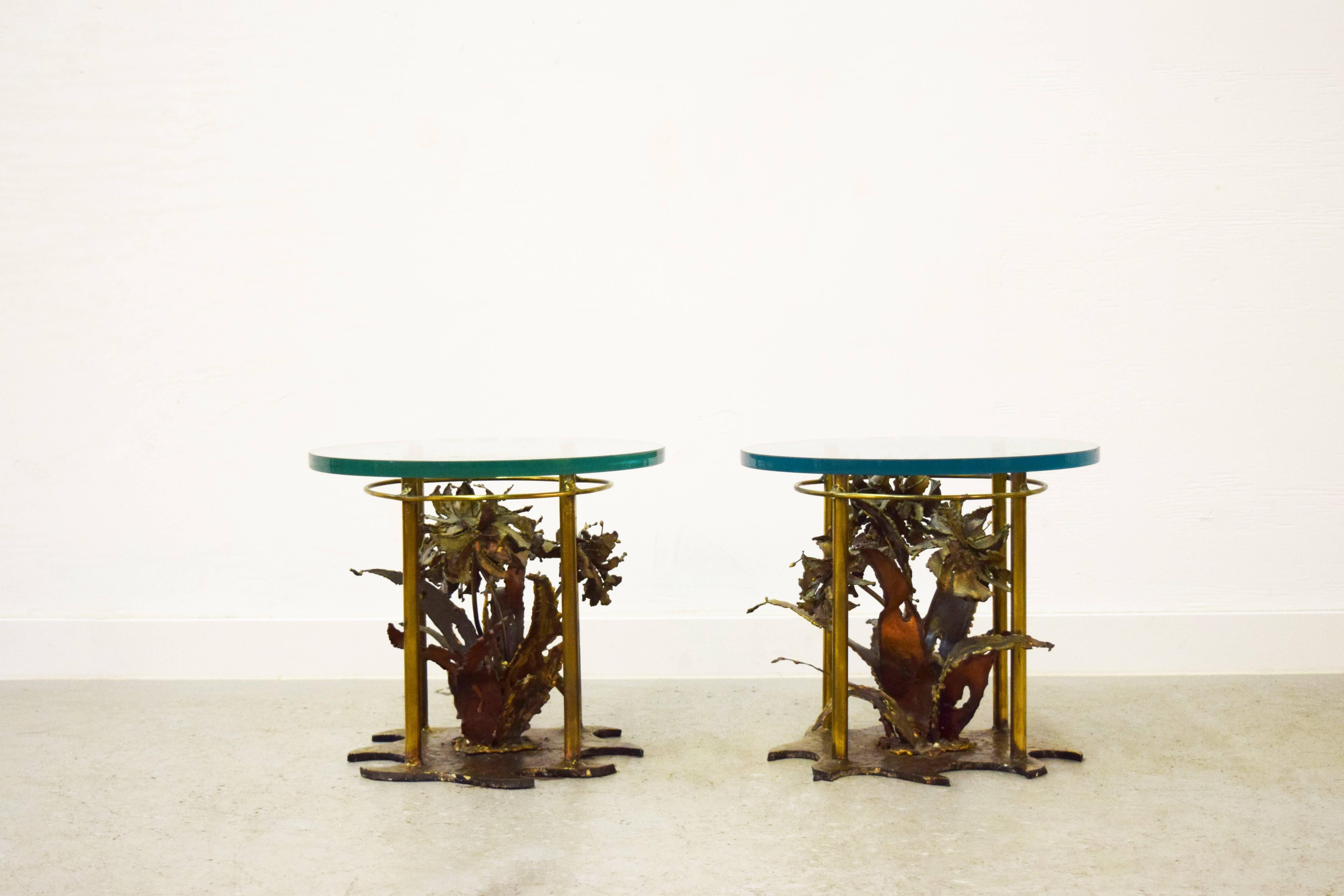 Mid-Century Modern Pair of Silas Seandel Side Tables