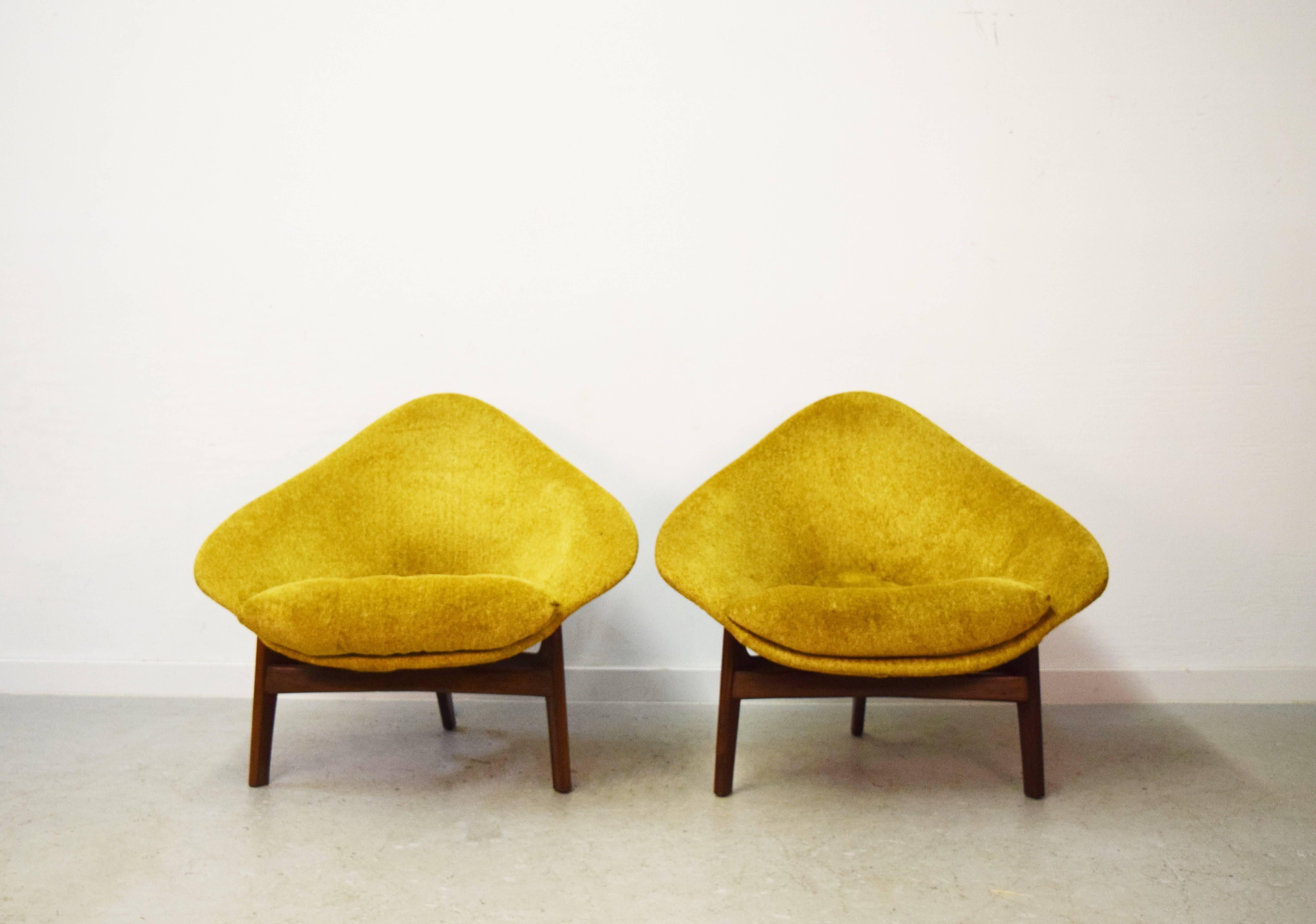 Pair of Adrian Pearsall lounge chairs for Craft Associates.