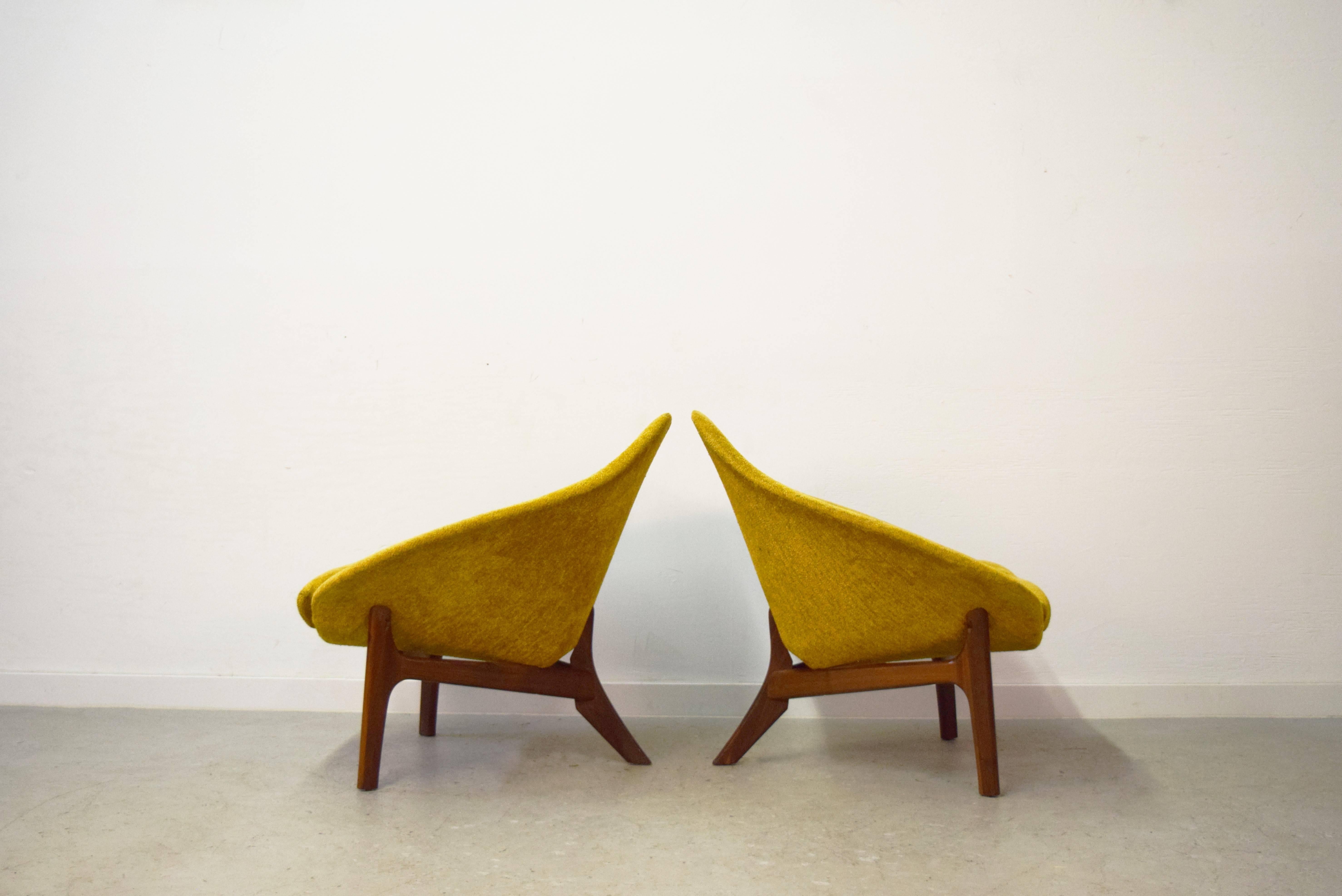 Mid-Century Modern Pair of Adrian Pearsall Lounge Chairs for Craft Associates