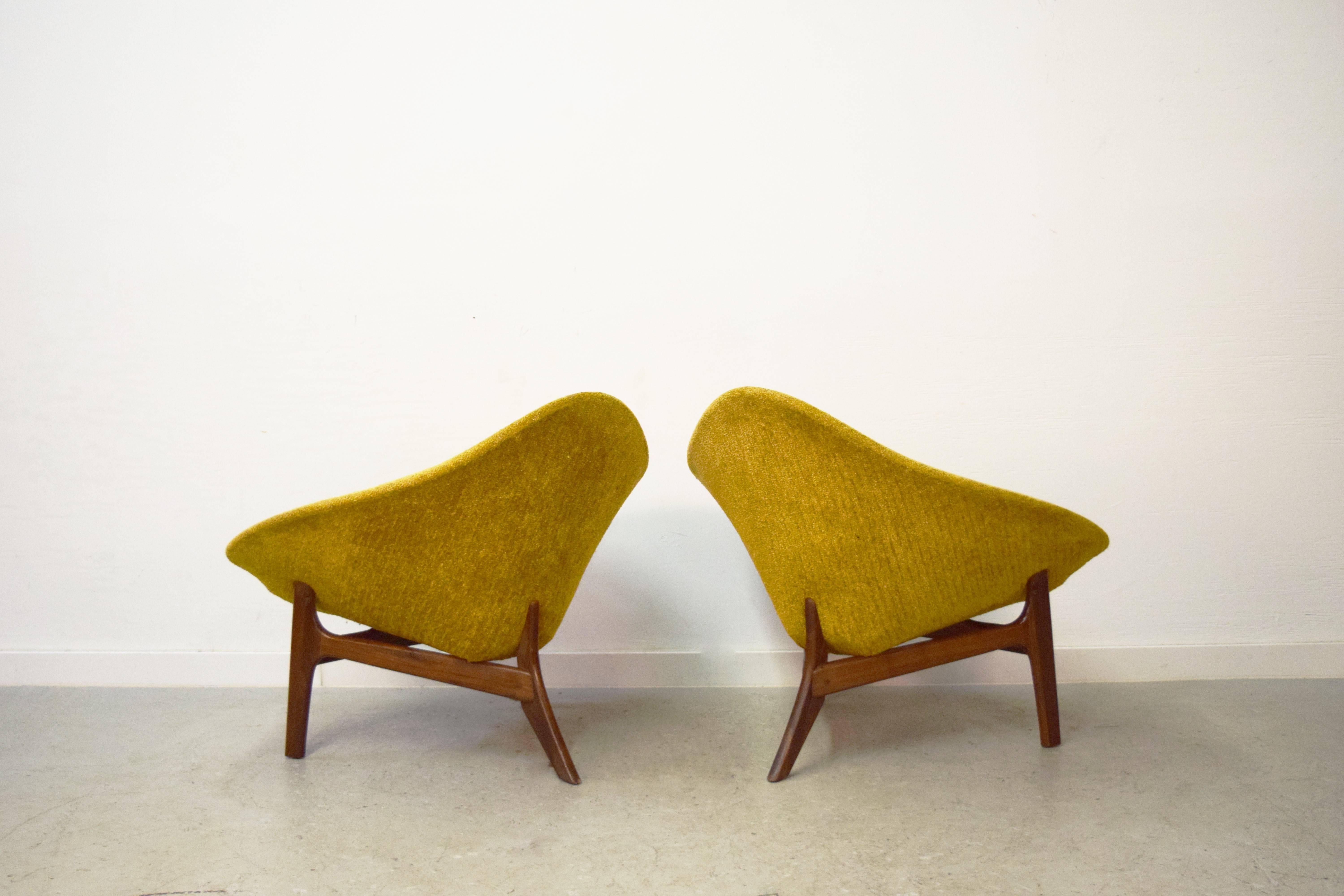 American Pair of Adrian Pearsall Lounge Chairs for Craft Associates