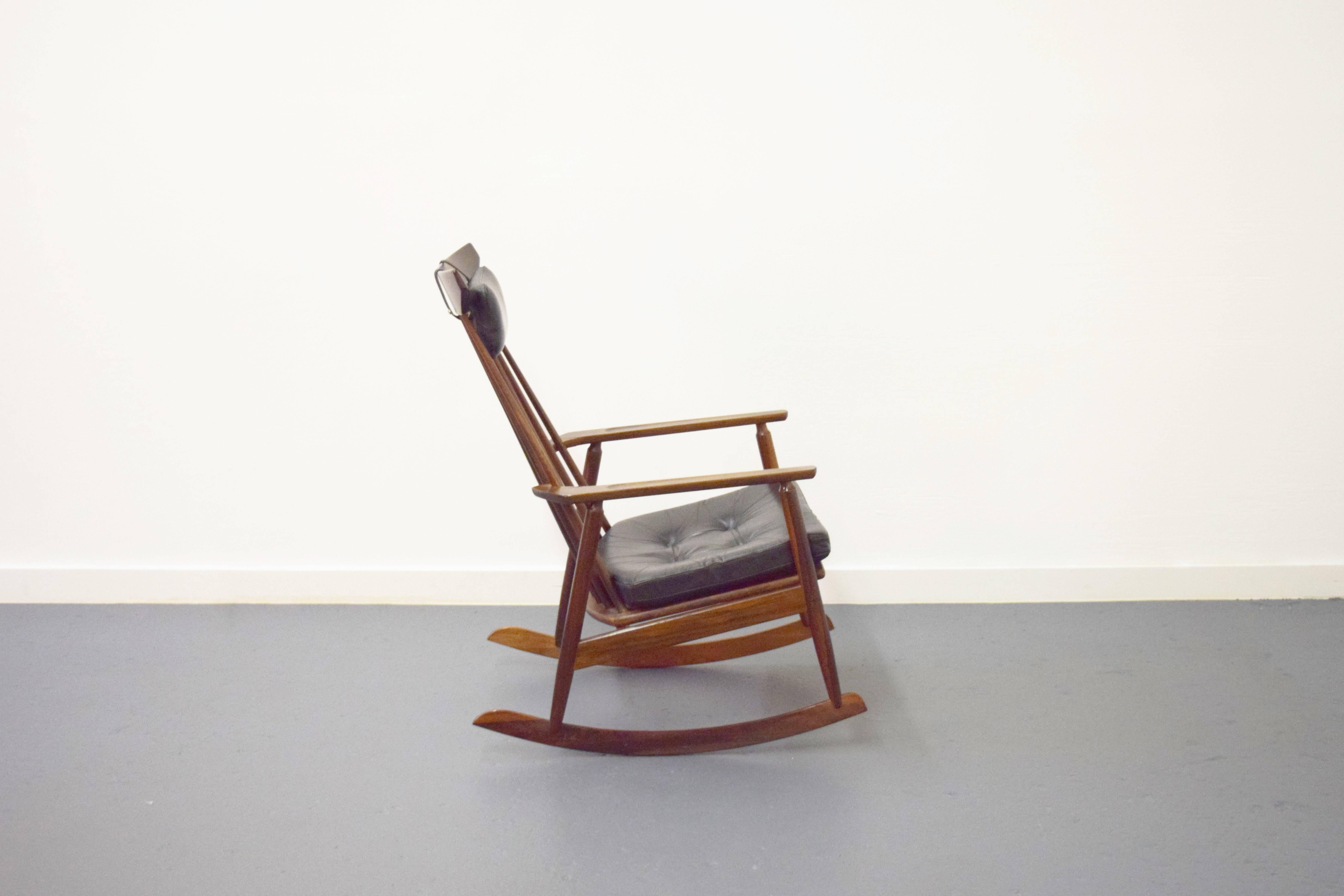 Mid-Century Modern Danish Rosewood Rocking Chair