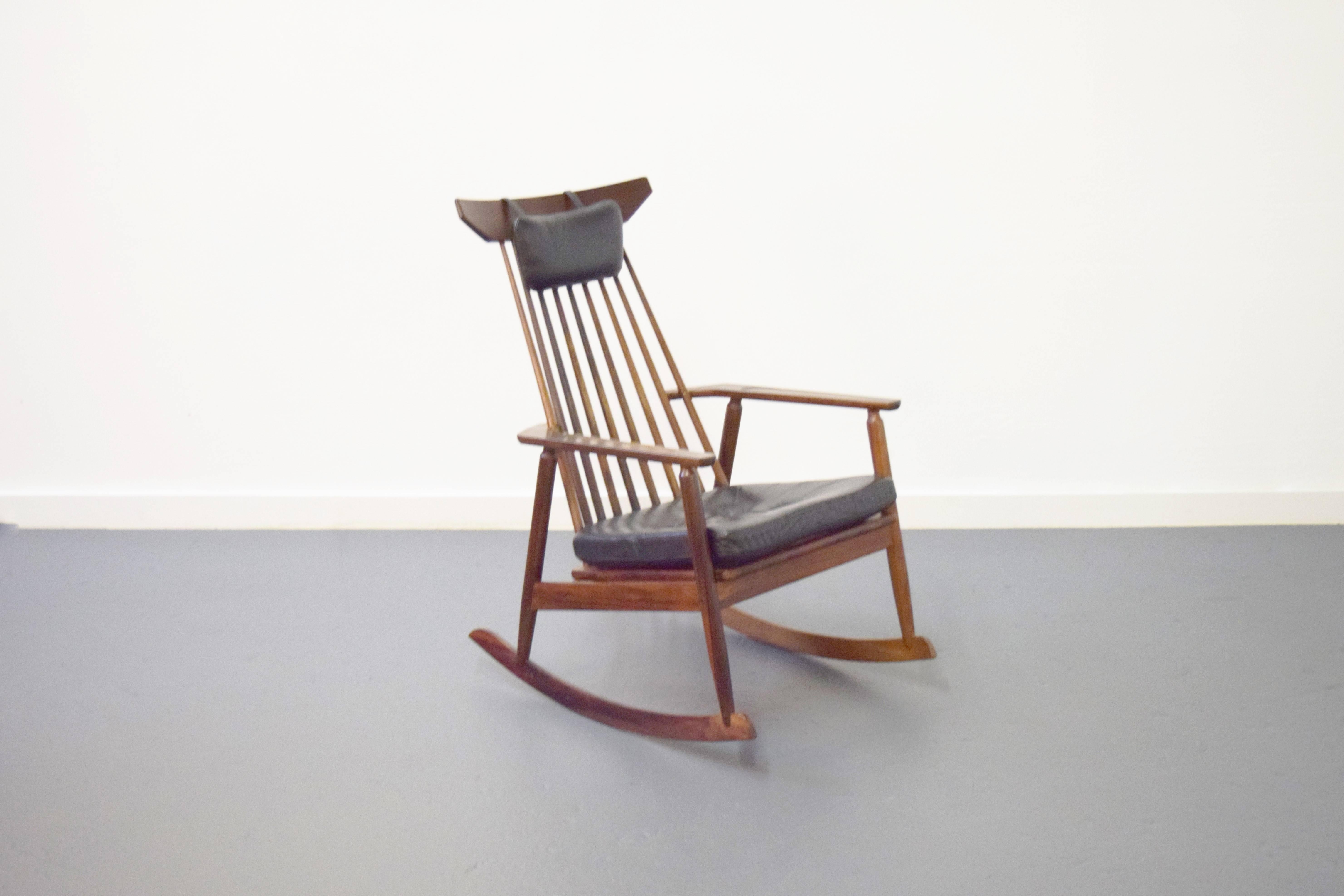Danish Rosewood Rocking Chair 2