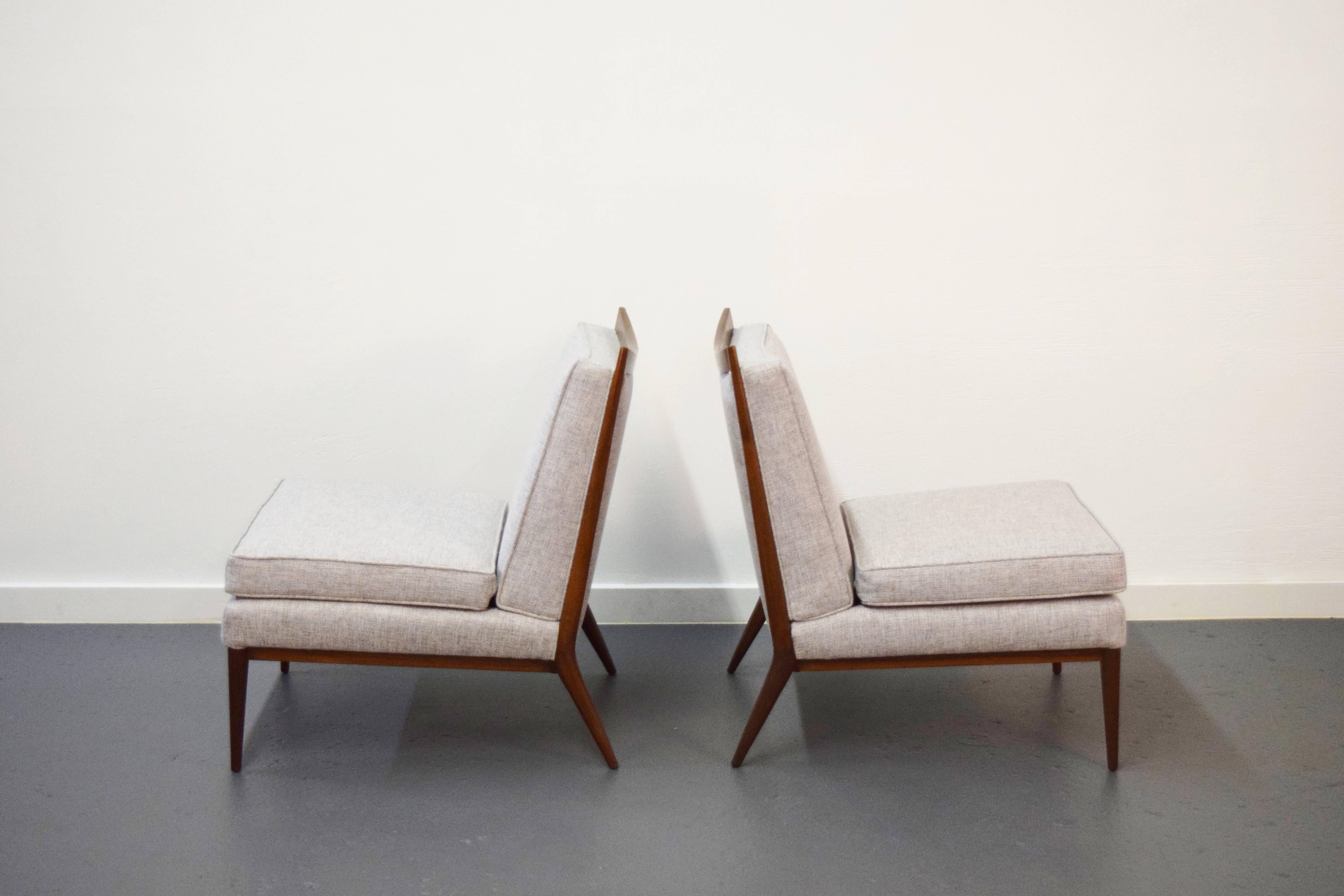 American Pair of Paul McCobb Slipper Lounge Chairs