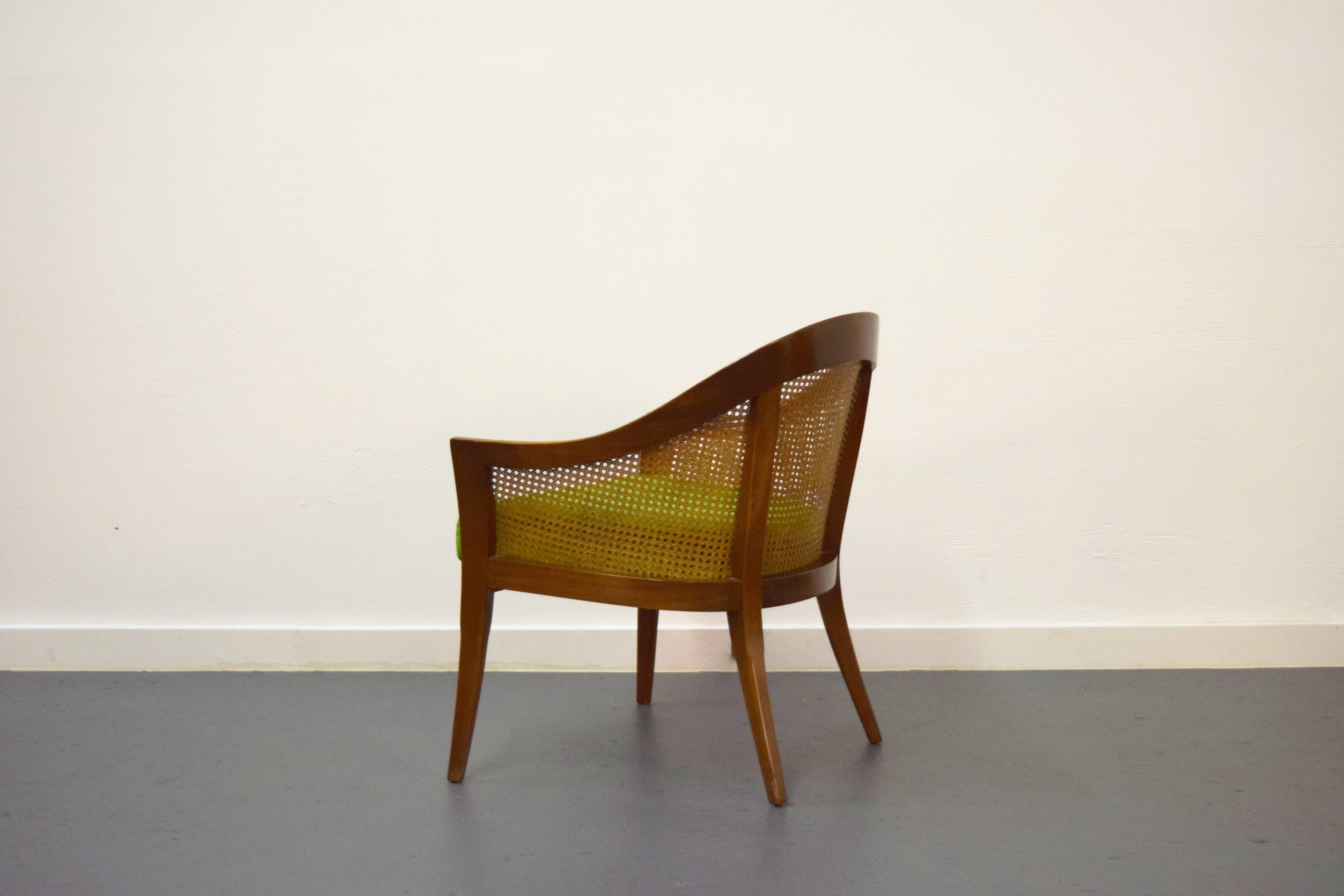 Mid-Century Modern Harvey Probber Caned Lounge Chair