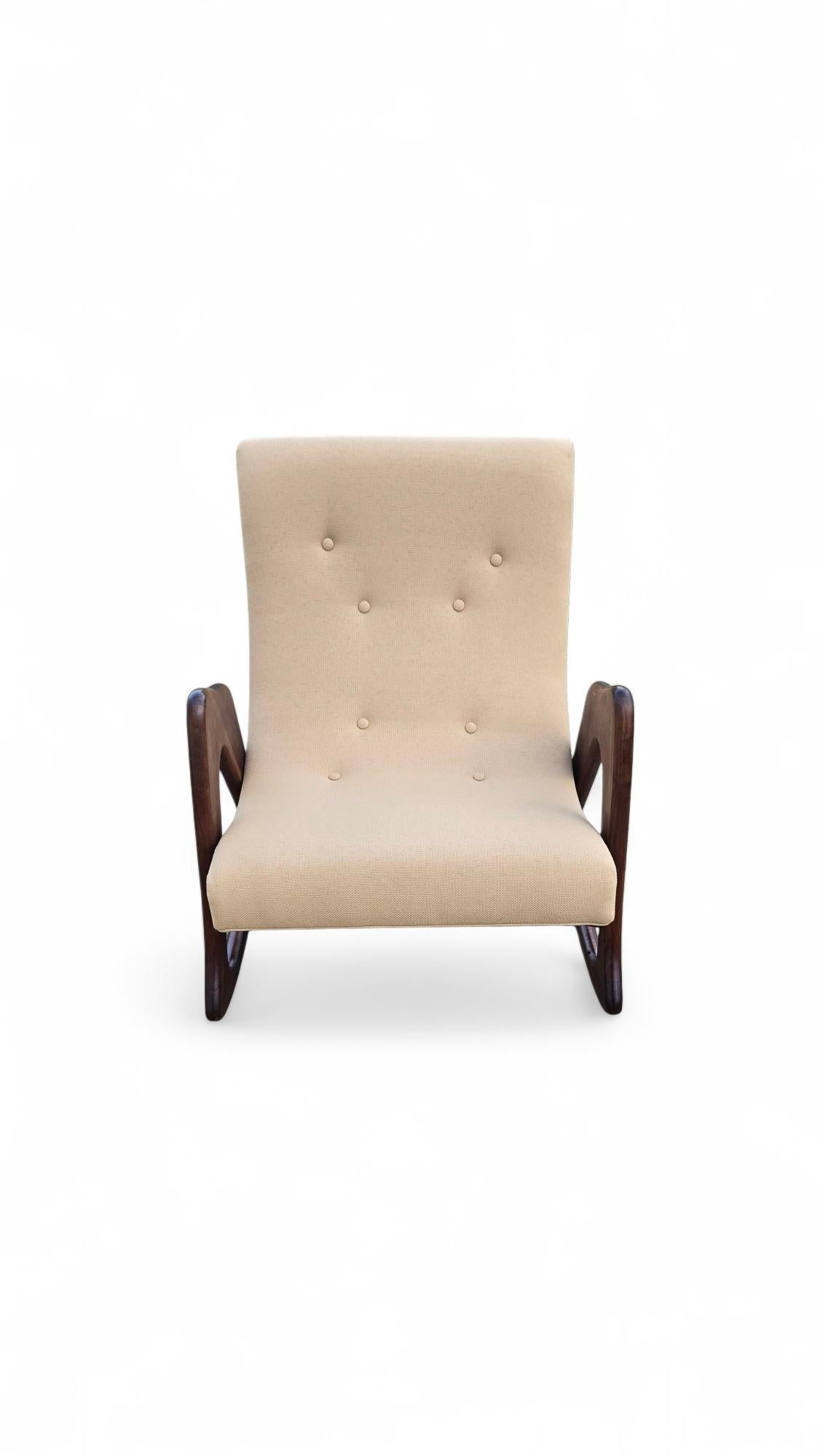 Fauteuil à bascule Adrian Pearsall pour Craft Associates en vente 7