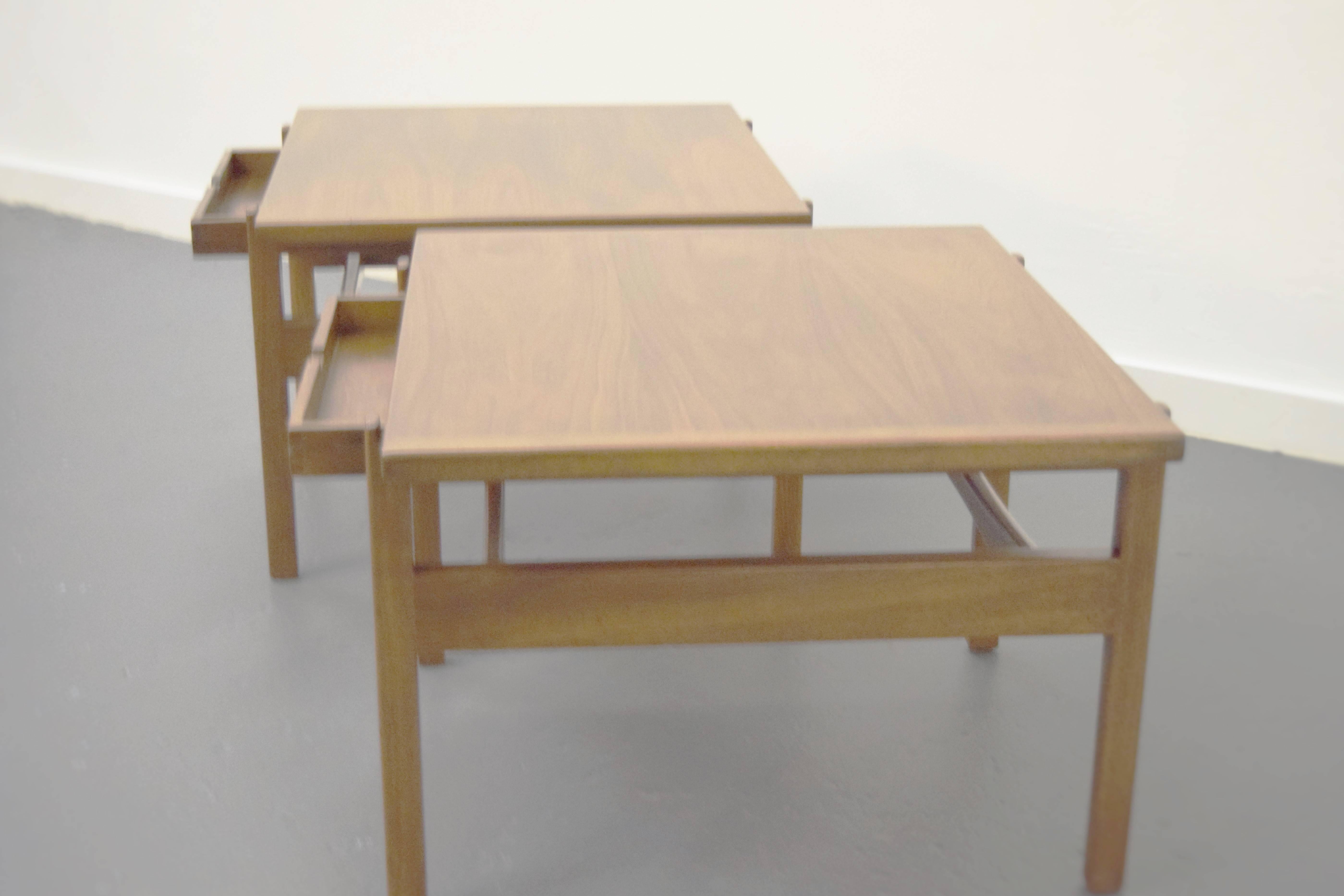 American Pair of Jens Risom End / Side Tables