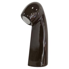 Glazed Porcelain Periscope Table Lamp Brown
