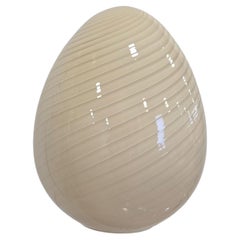 Vetri Swirl Murano Glass Egg Lamp