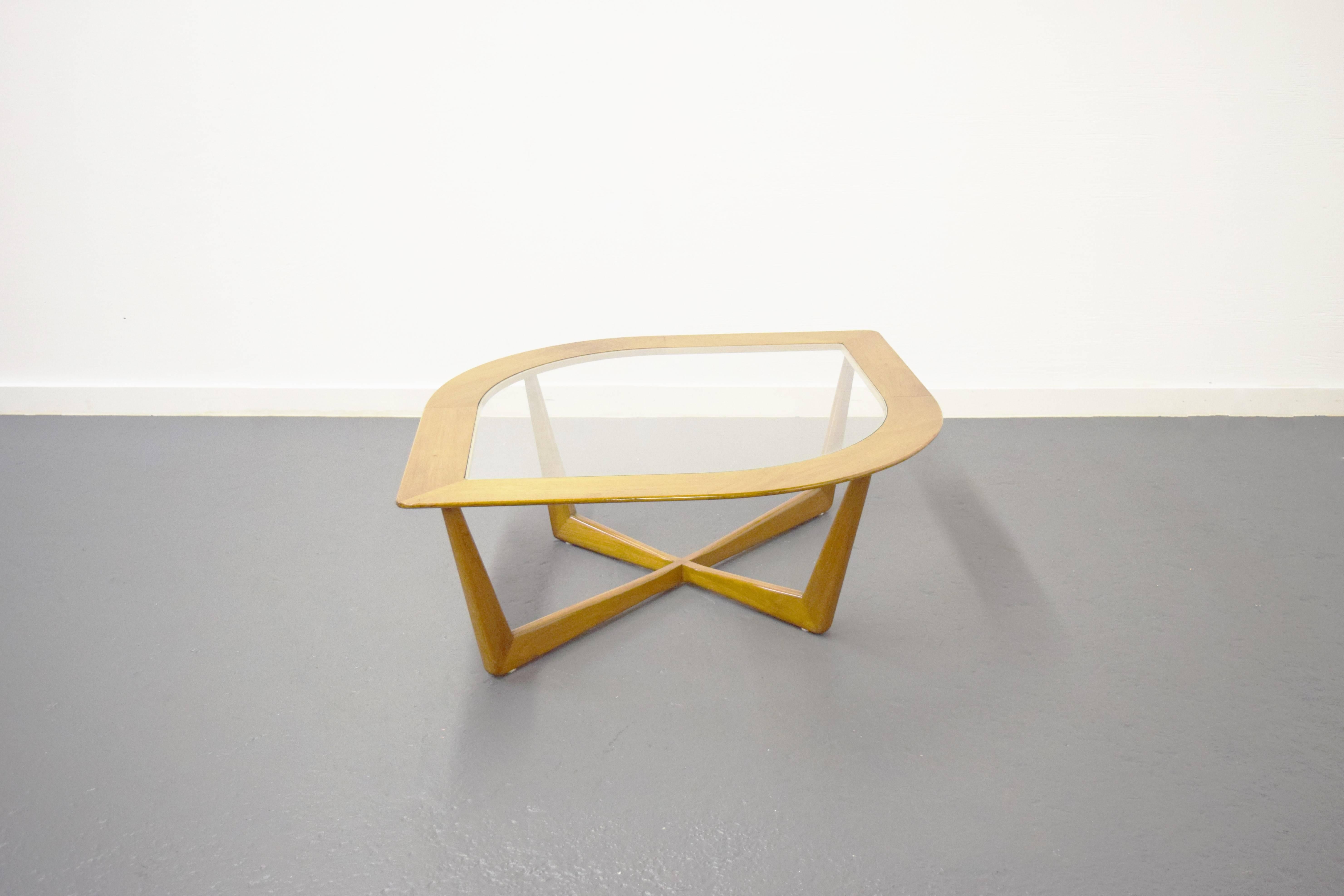 Mid-Century Modern eye shaped coffee table by Lane.