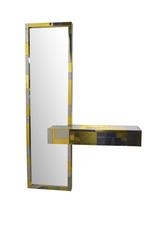 Cityscape Mirror and Console by Paul Evans