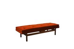 Early Milo Baughman Tufted Bench
