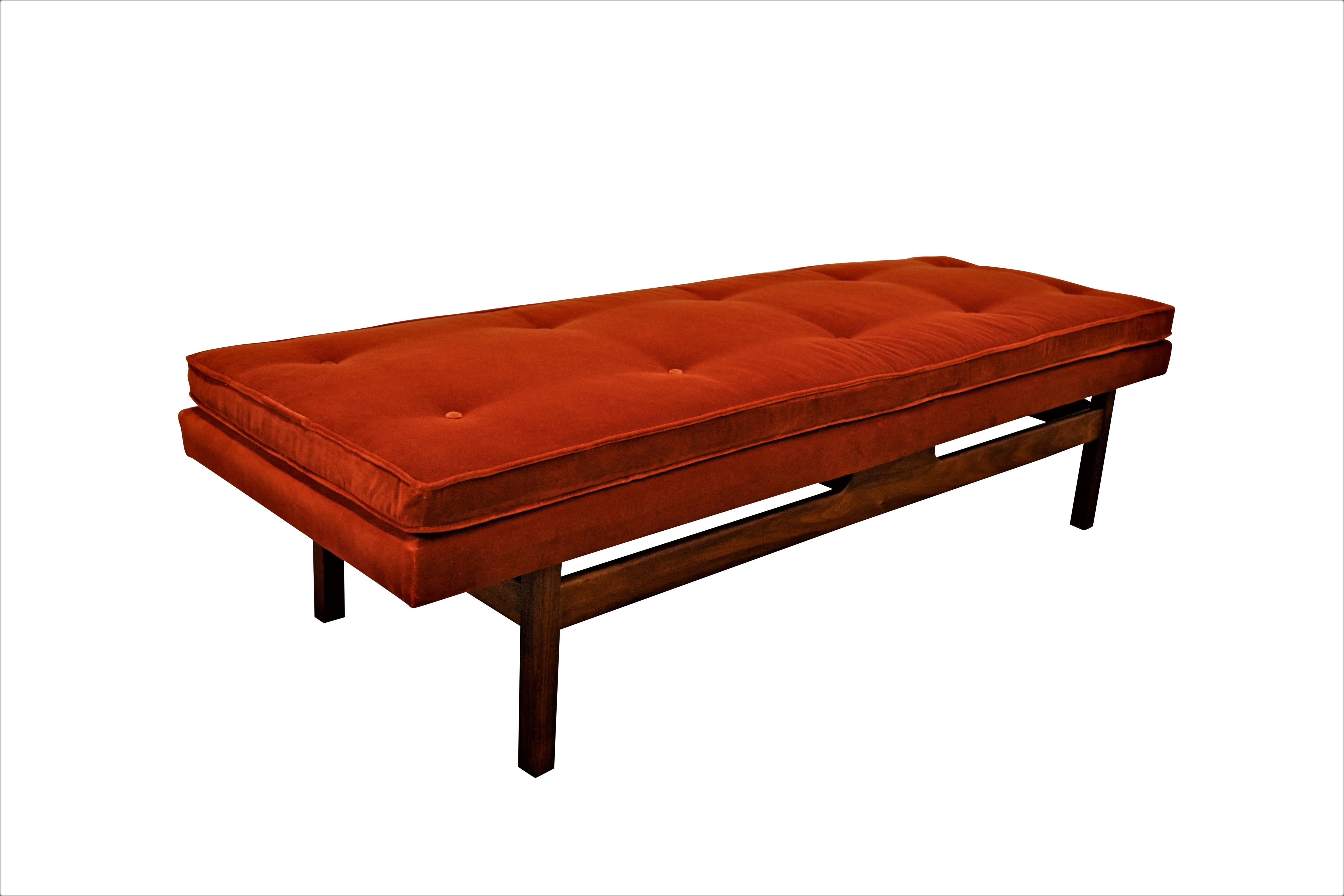 American Early Milo Baughman Tufted Bench