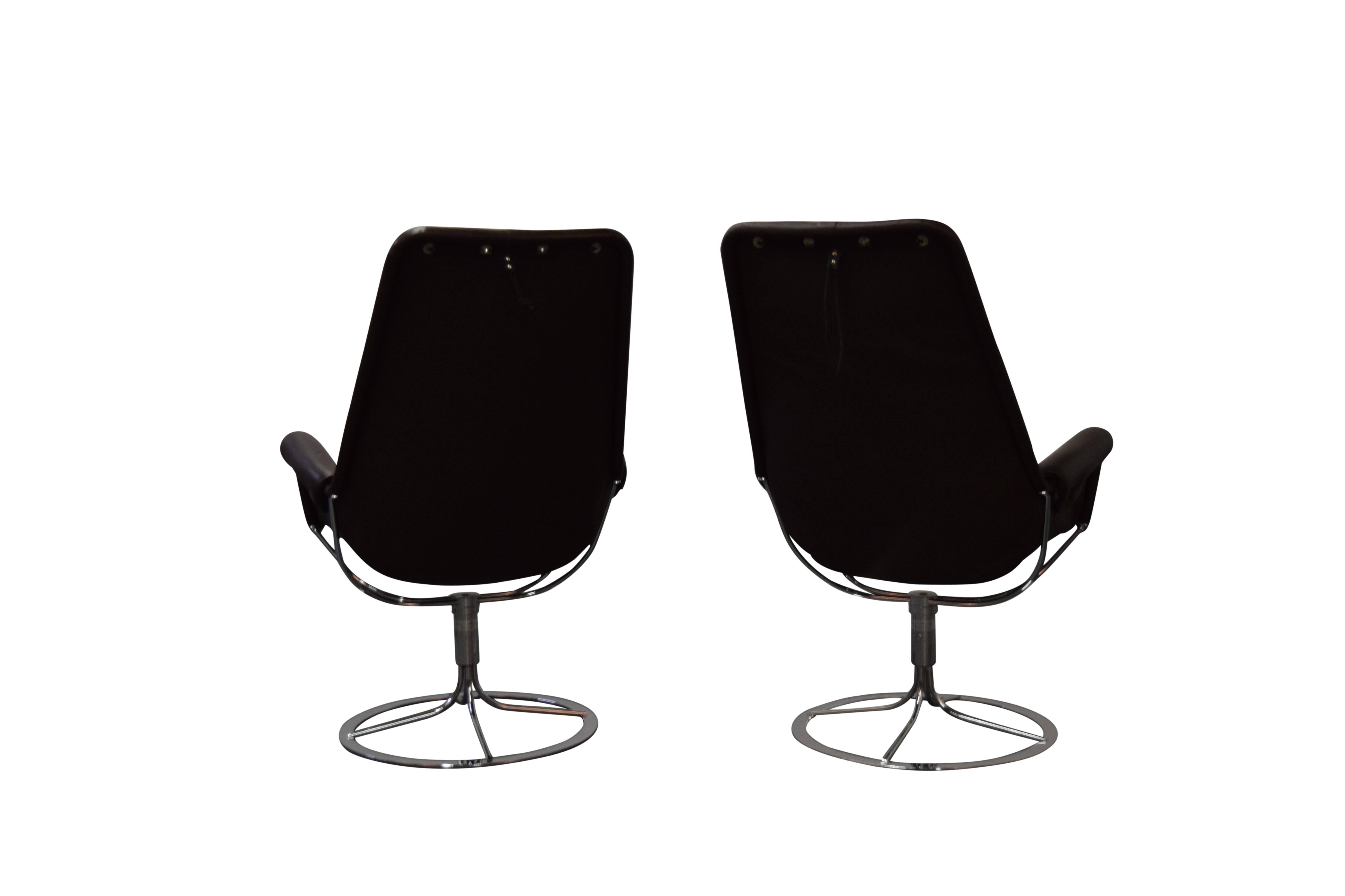 20th Century Pair of Bruno Mathsson for DUX Jetson Lounge Chairs
