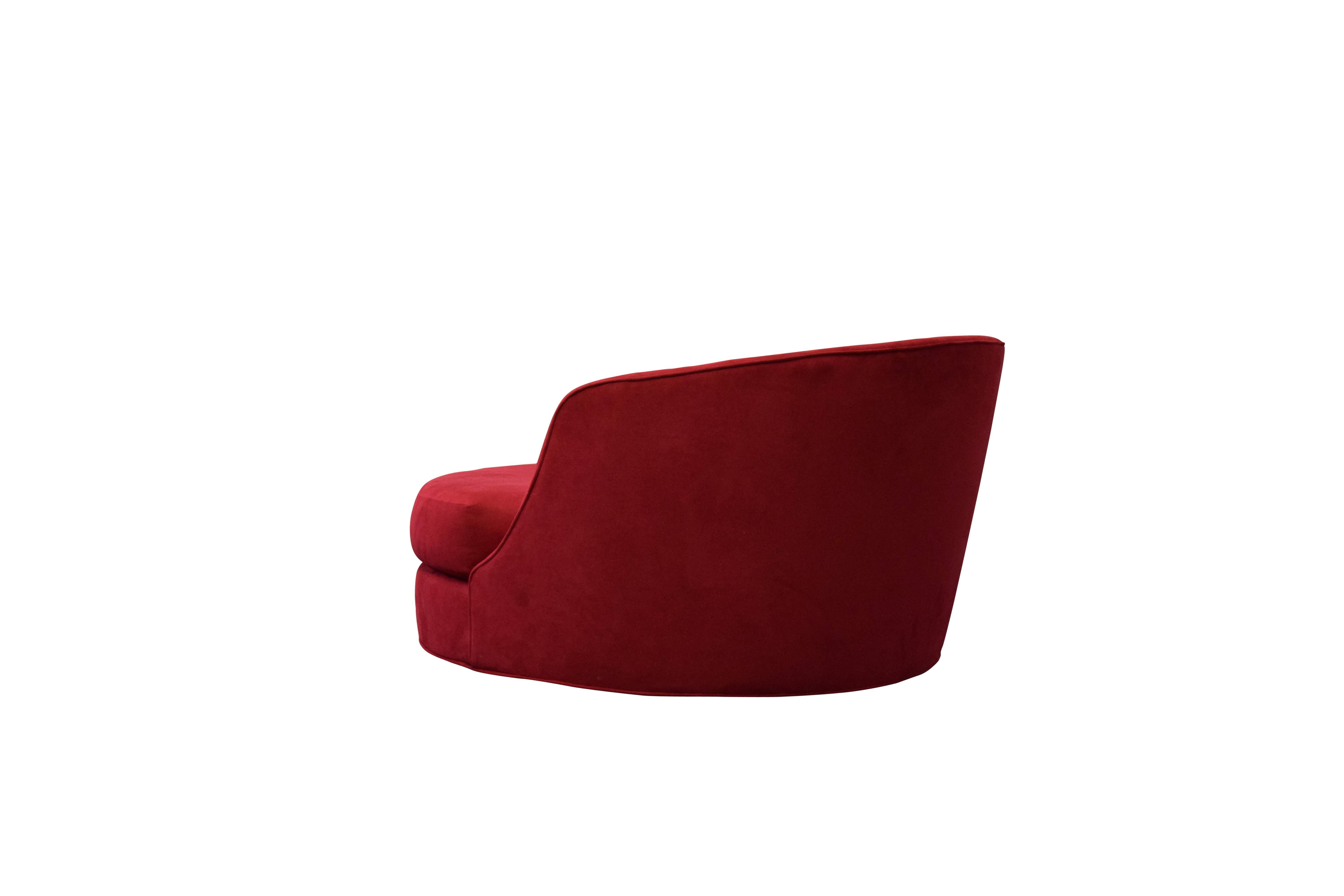 Large Milo Baughman Swivel Lounge Chair 3