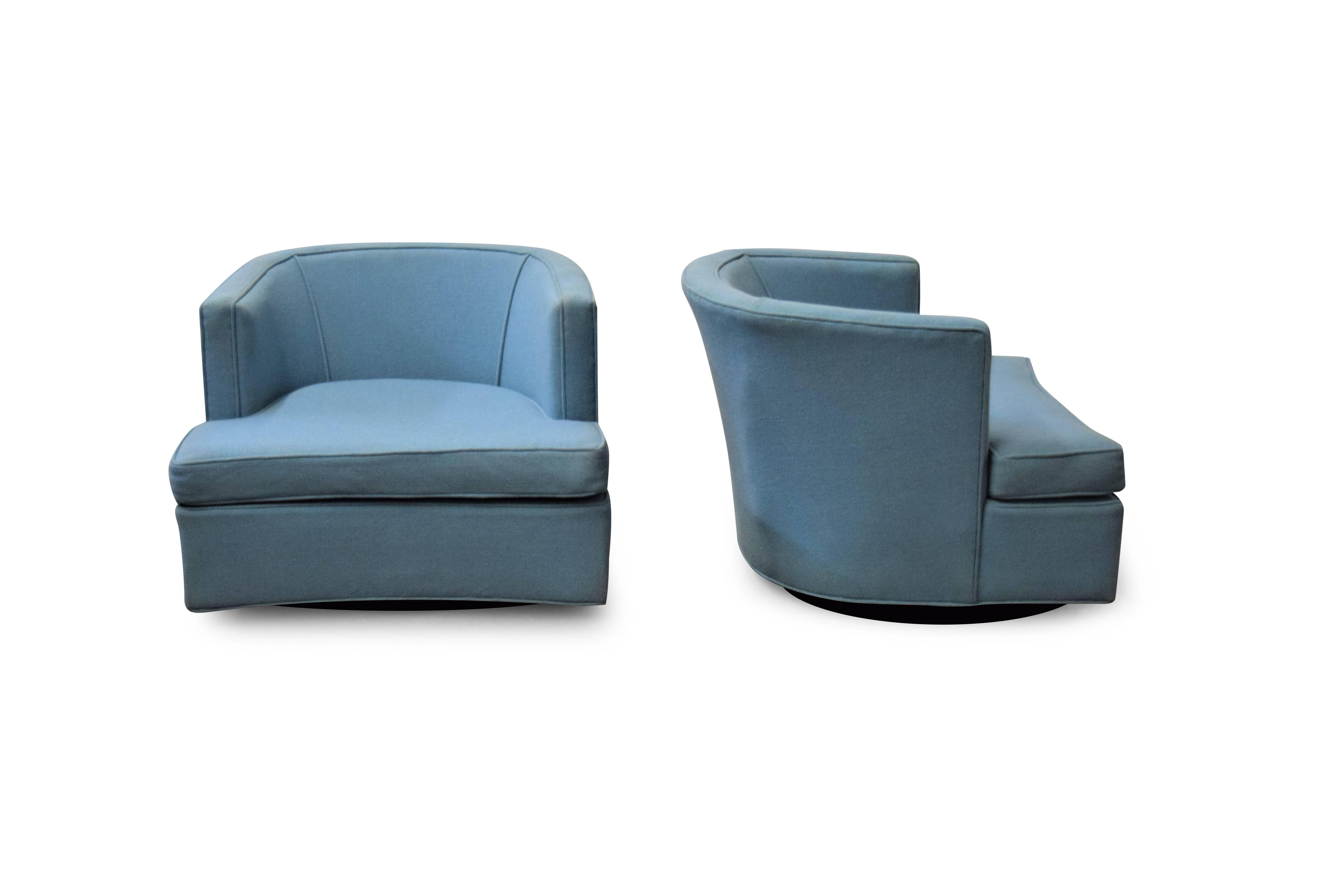 Pair of Harvey Probber Swivel Lounge Chairs 2