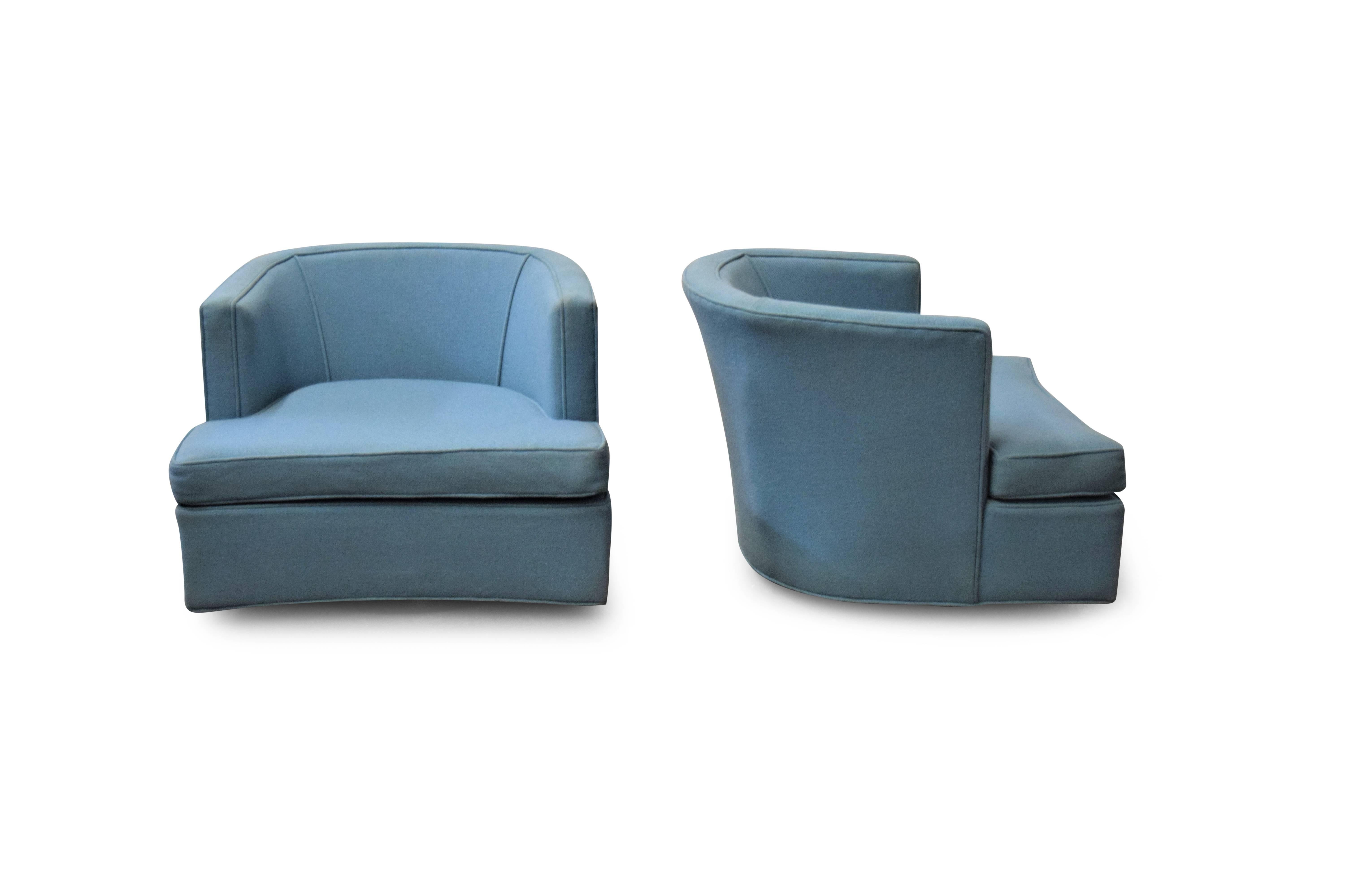 Pair of Harvey Probber Swivel Lounge Chairs 2