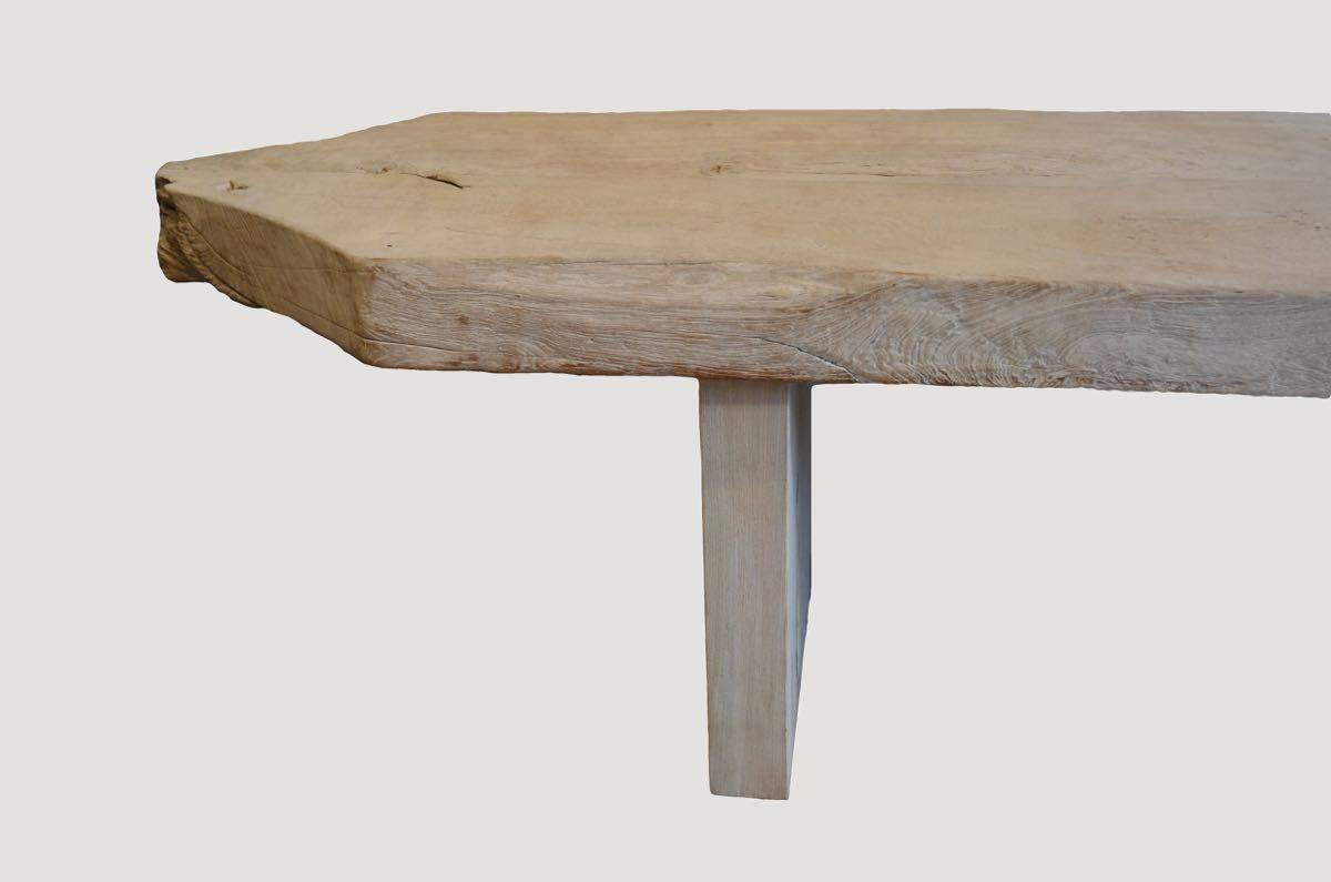 Weathered Teak Table at 1stdibs Weathered Teak Table at 1stdibs