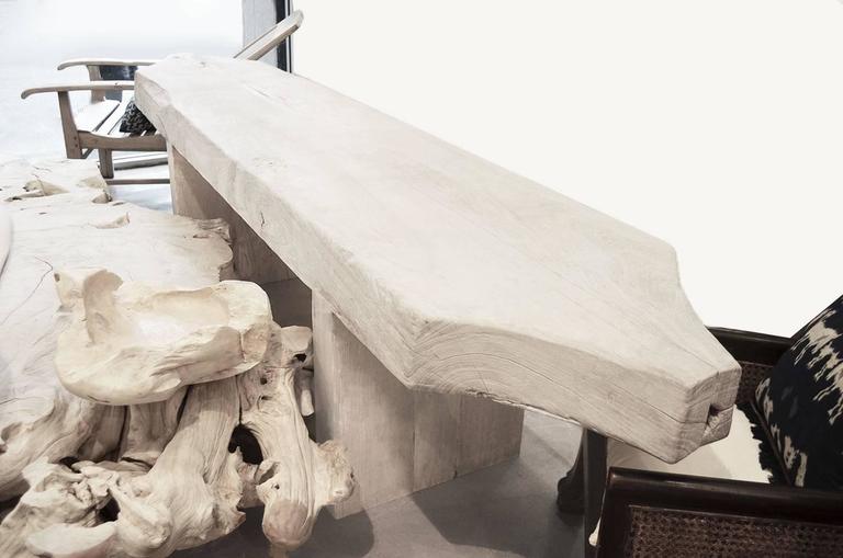 Weathered Teak Table at 1stdibs Weathered Teak Table at 1stdibs