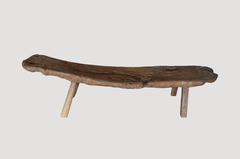 Wabi-Sabi Teak Wood Bench