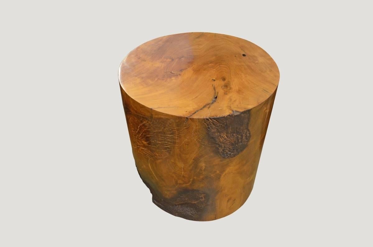Reclaimed teak side table with a natural oil finish.

Andrianna Shamaris. The Leader In Modern Organic Design™