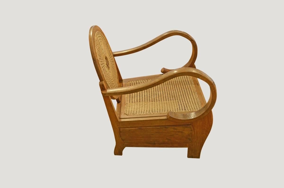 Indonesian Mid-Century Teak Wood Chair
