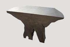 Andrianna Shamaris Mahoni Wood Charred Console