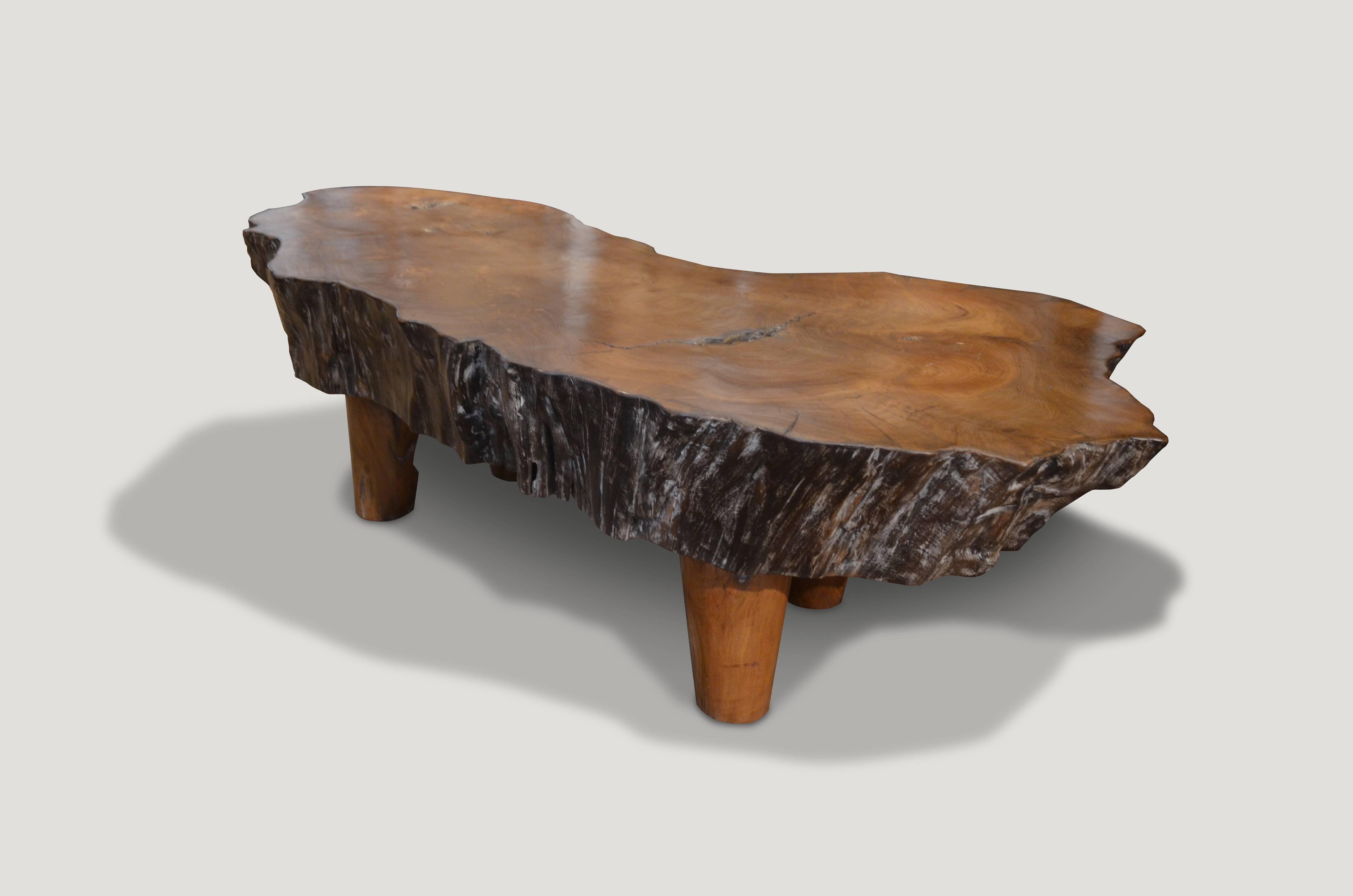 Mid-Century Modern Mid-Century Organic Teak Wood Coffee Table