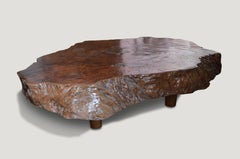 Andrianna Shamaris Lychee Wood Coffee Table