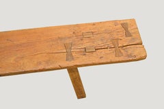 Wabi-Sabi Teak Wood Bench