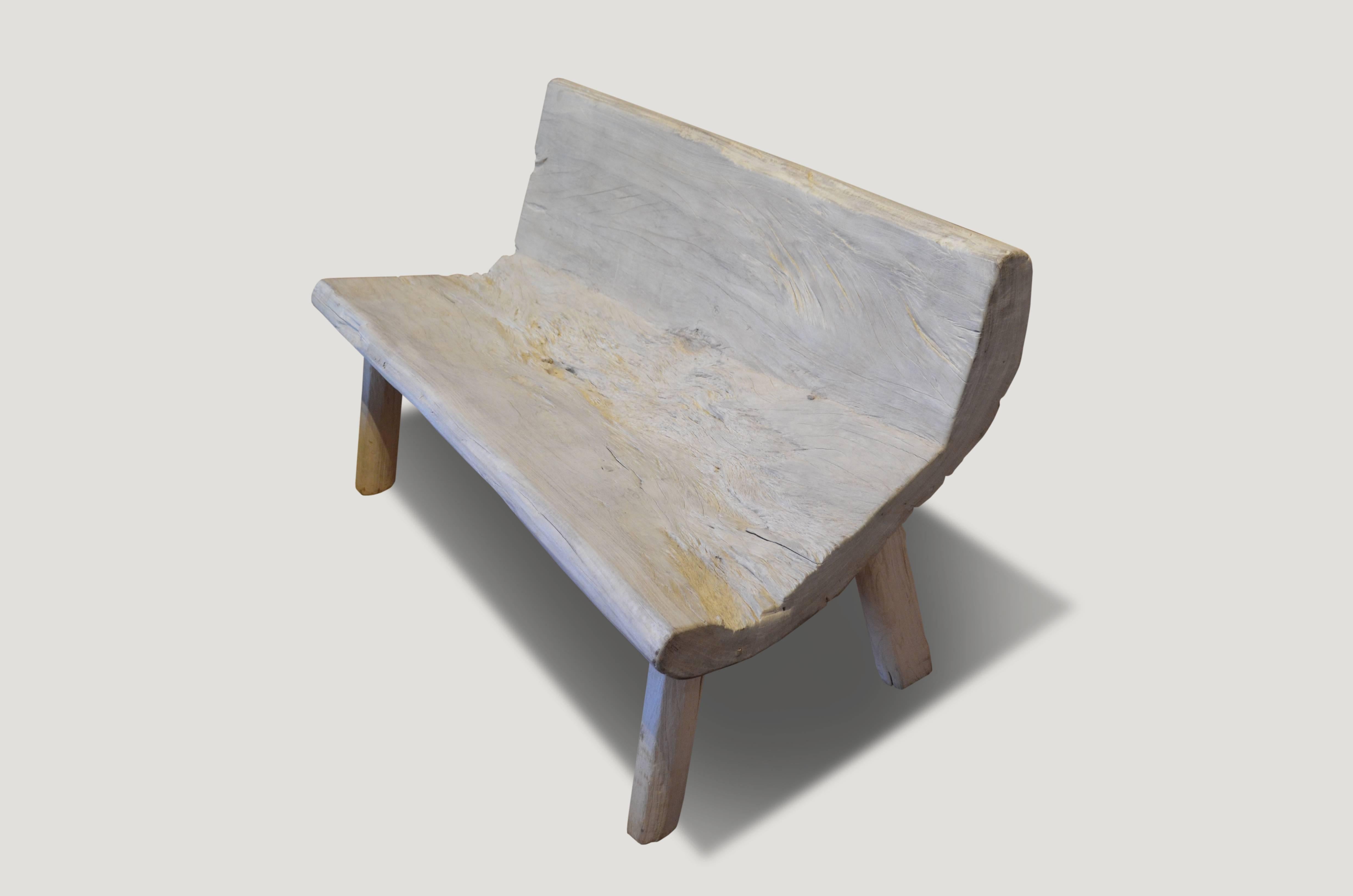Hand-carved top from a single reclaimed teak wood root. Perfect for inside or outside living. Organic is the new modern.

The St. Barts collection features an exciting new line of organic white wash and natural weathered teak furniture. The