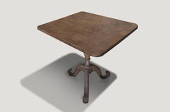 Hand-Carved Antique Teak Wood Side Table