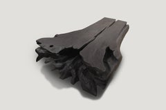 Andrianna Shamaris Charred Teak Wood Coffee Table