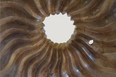 Andrianna Shamaris Teakholz-Blumenskulptur