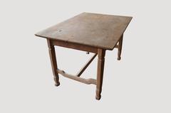 Andrianna Shamaris Shell Inlay Teak Wood Table