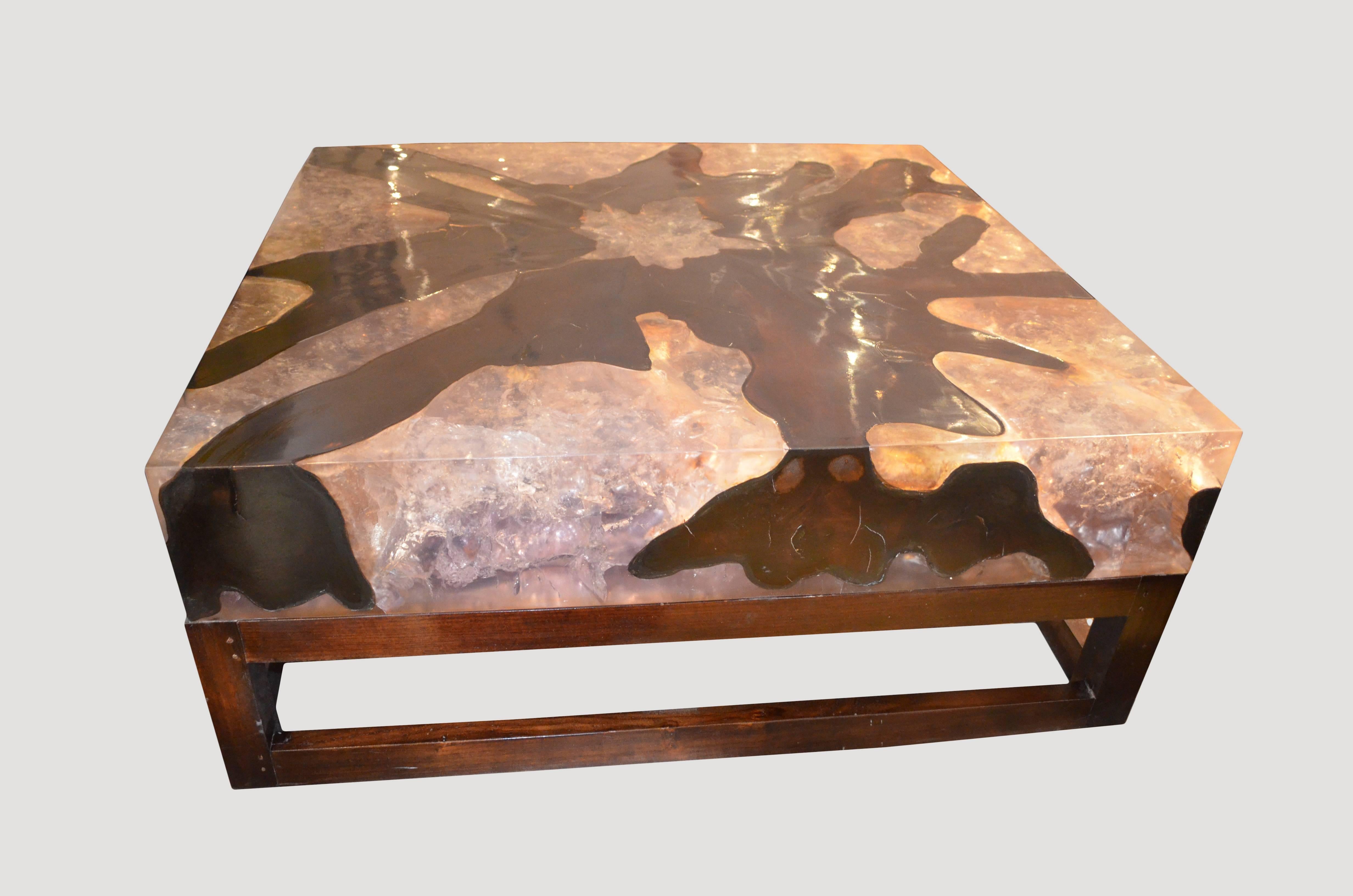 cracked resin table