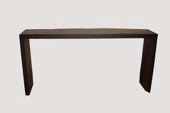 Andrianna Shamaris Single Burnt Teak Wood Console