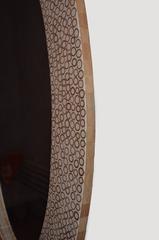 Andrianna Shamaris Bamboo Inlay Oval Mirror