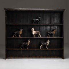 Collection of six cast iron dogs by Hubley