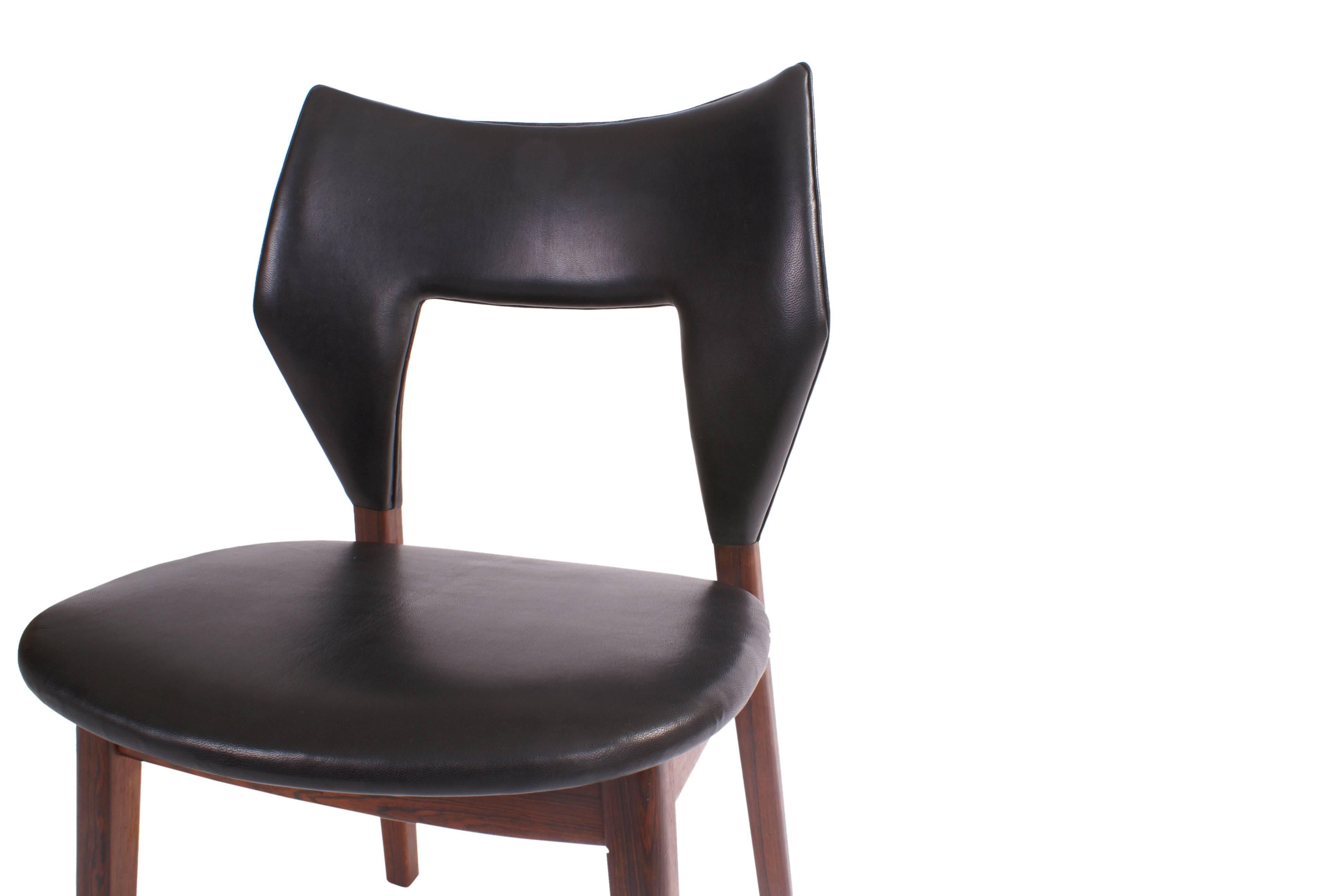 Danish Tove & Edvard Kindt-Larsen Set of 12 Dining Chairs in Brazilian Rosewood For Sale