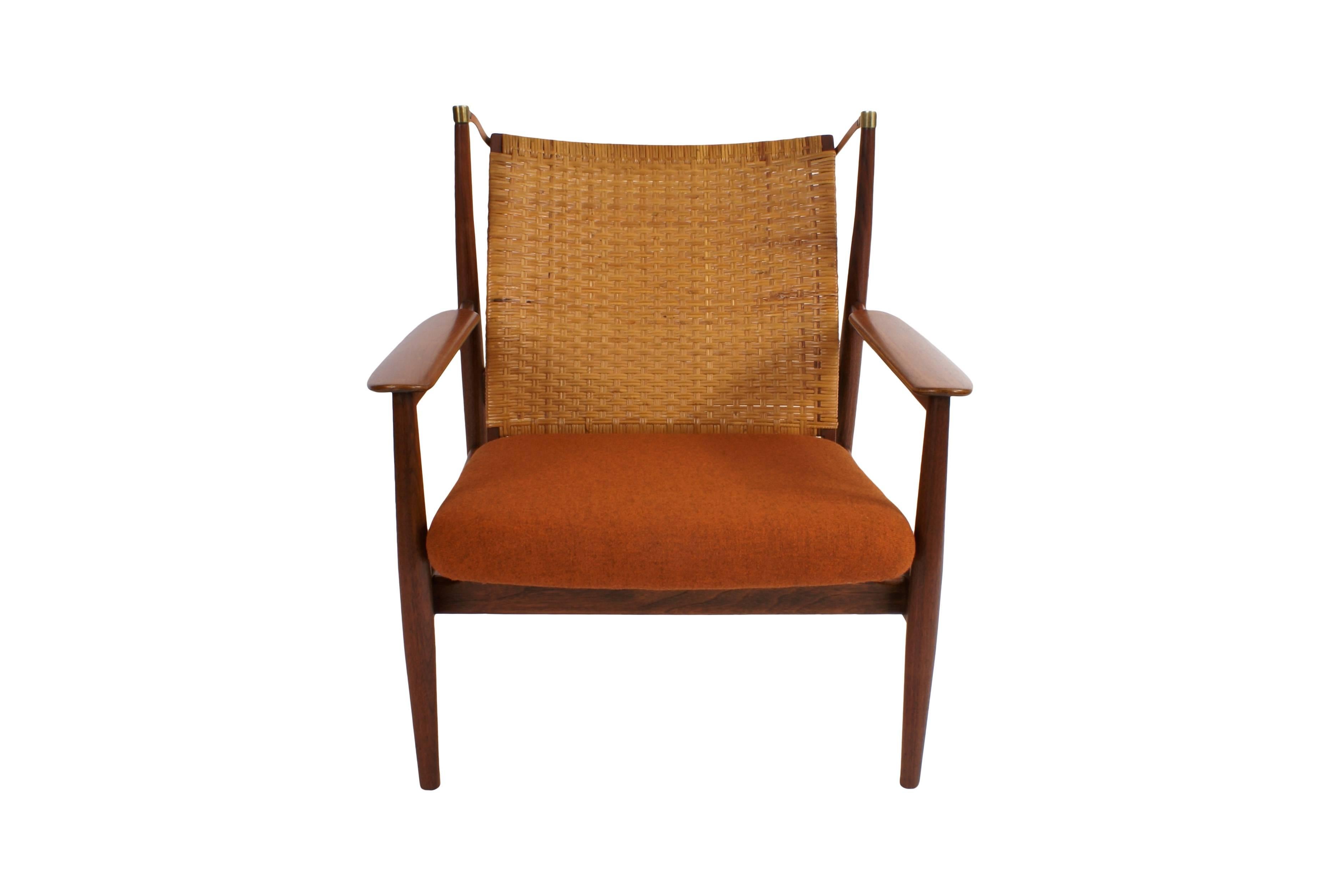 Mid-20th Century Finn Juhl FJ-55 Easy Chair in Teak for Baker