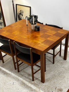 Mid-Century Modern Teak Butterfly Extension Table by RS Associates