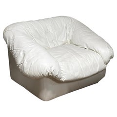 Poltrona vintage canadese in pelle in stile postmoderno degli anni ’70