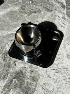 Vintage Tramontina Espresso Cups and Saucers, Brazil