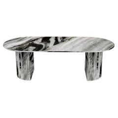 STONE VALLEY Dining Table REFLEKO - Panda marble – Oblong