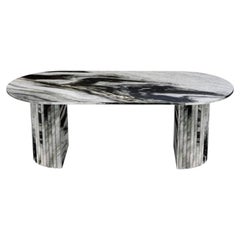 STONE VALLEY Dining Table REFLEKO in Panda marble – Oblong