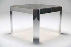 Mid-century Aluminum Side Table