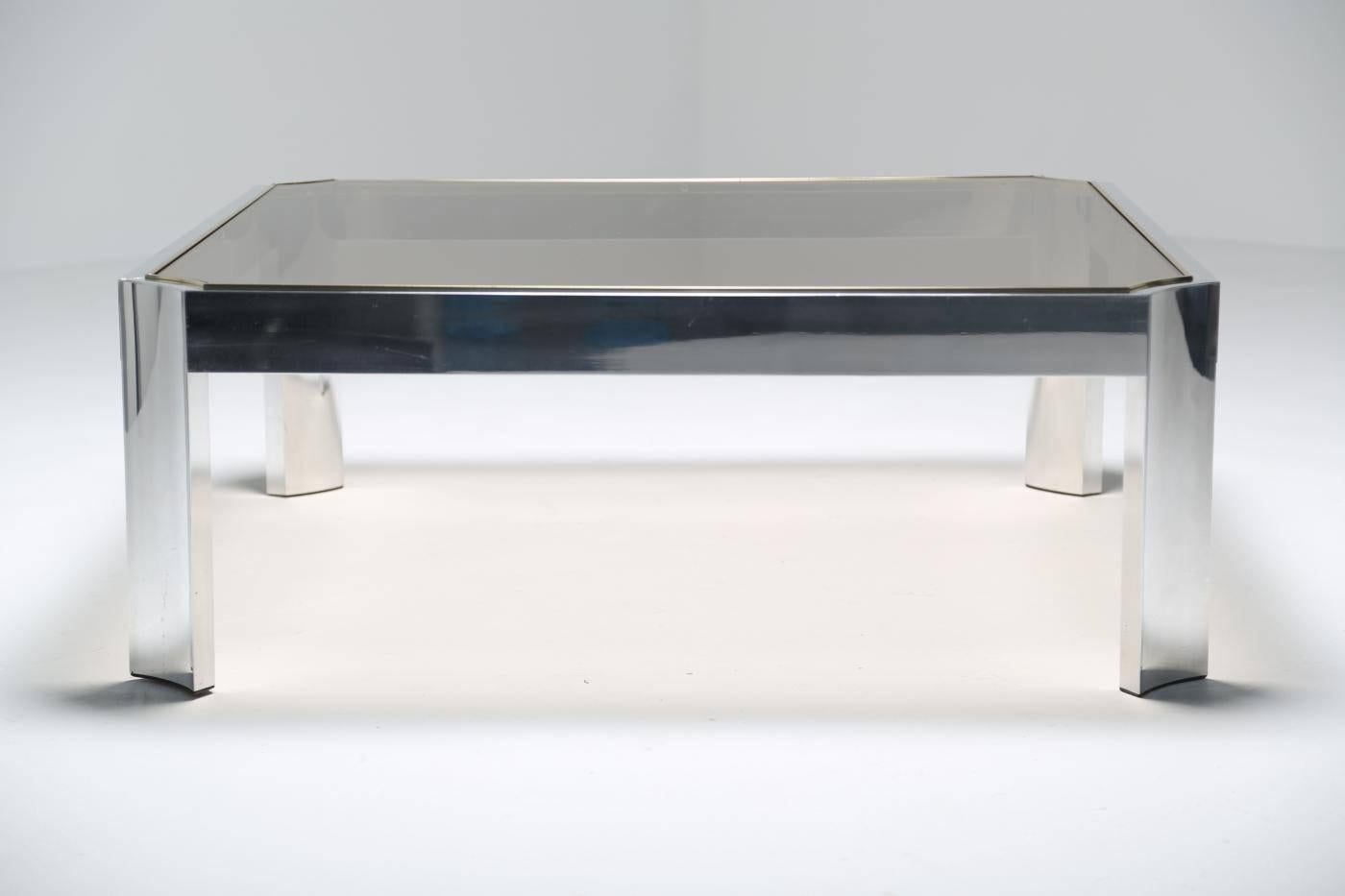 Mid-Century Modern Mid-century Aluminum Coffee Table. For Sale