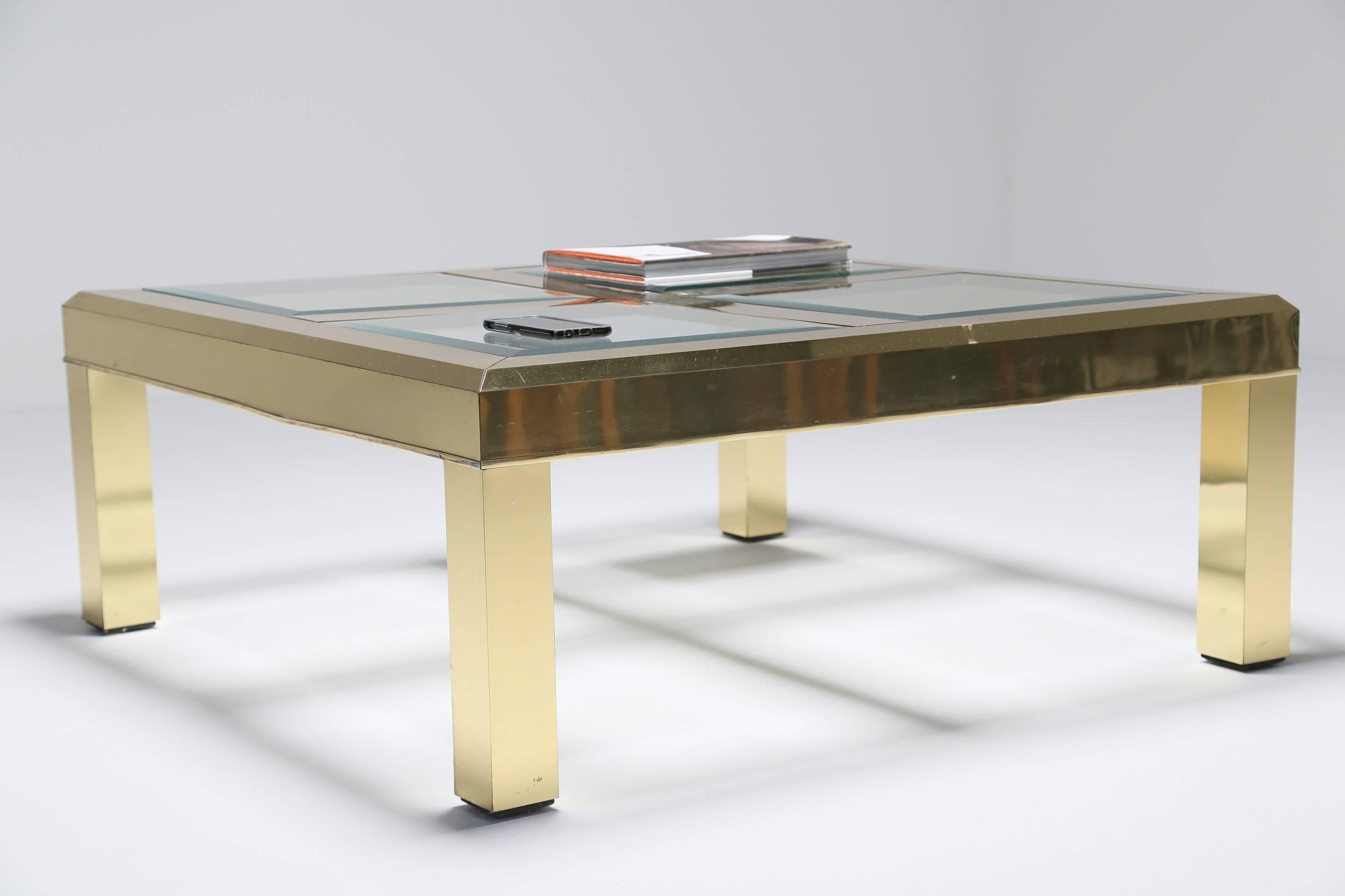 Mid-century Brass Coffee Table In Good Condition In Oberstown, Lusk, IE