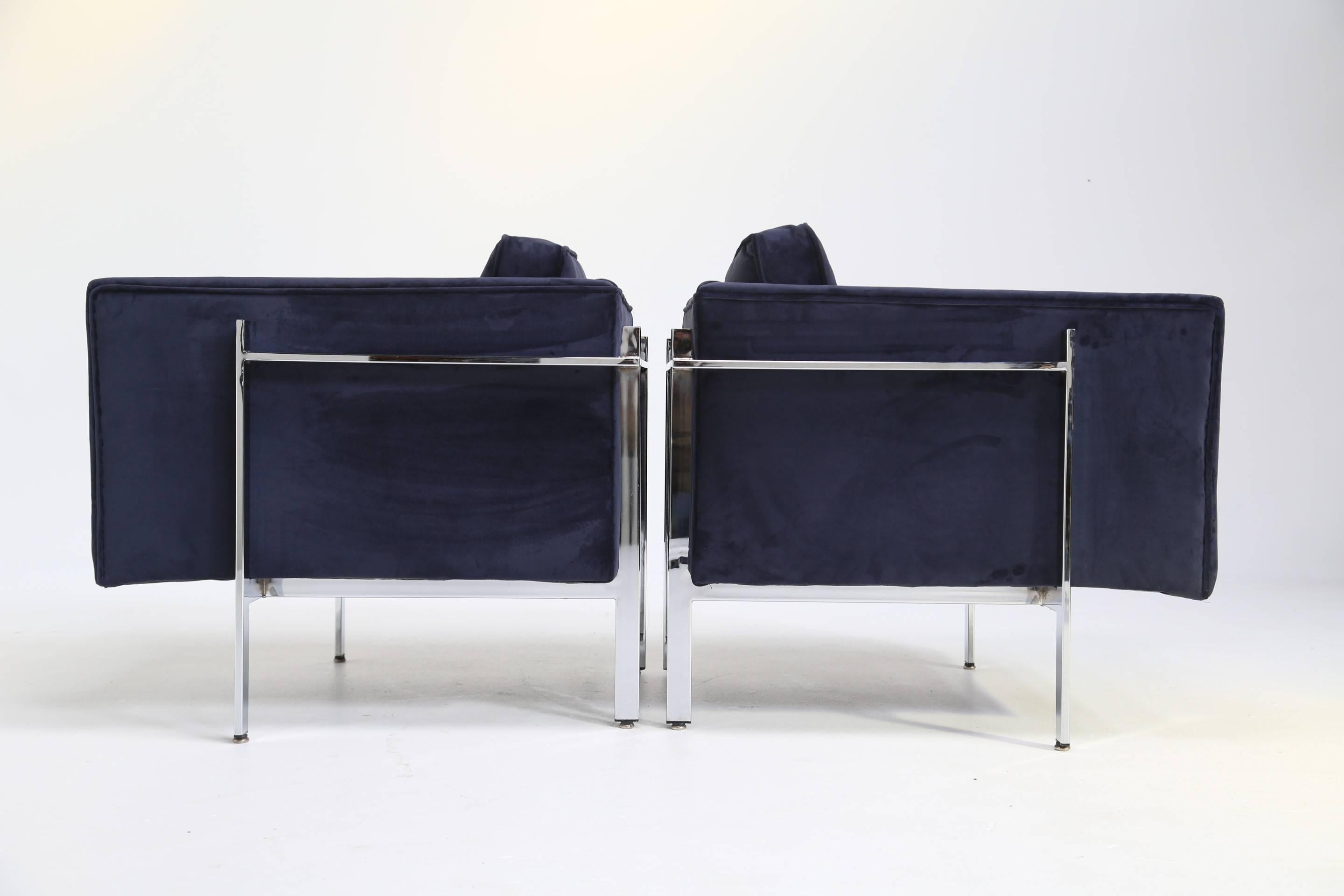 Late 20th Century Milo Baughman Sofa with Matching Pair of Armchairs