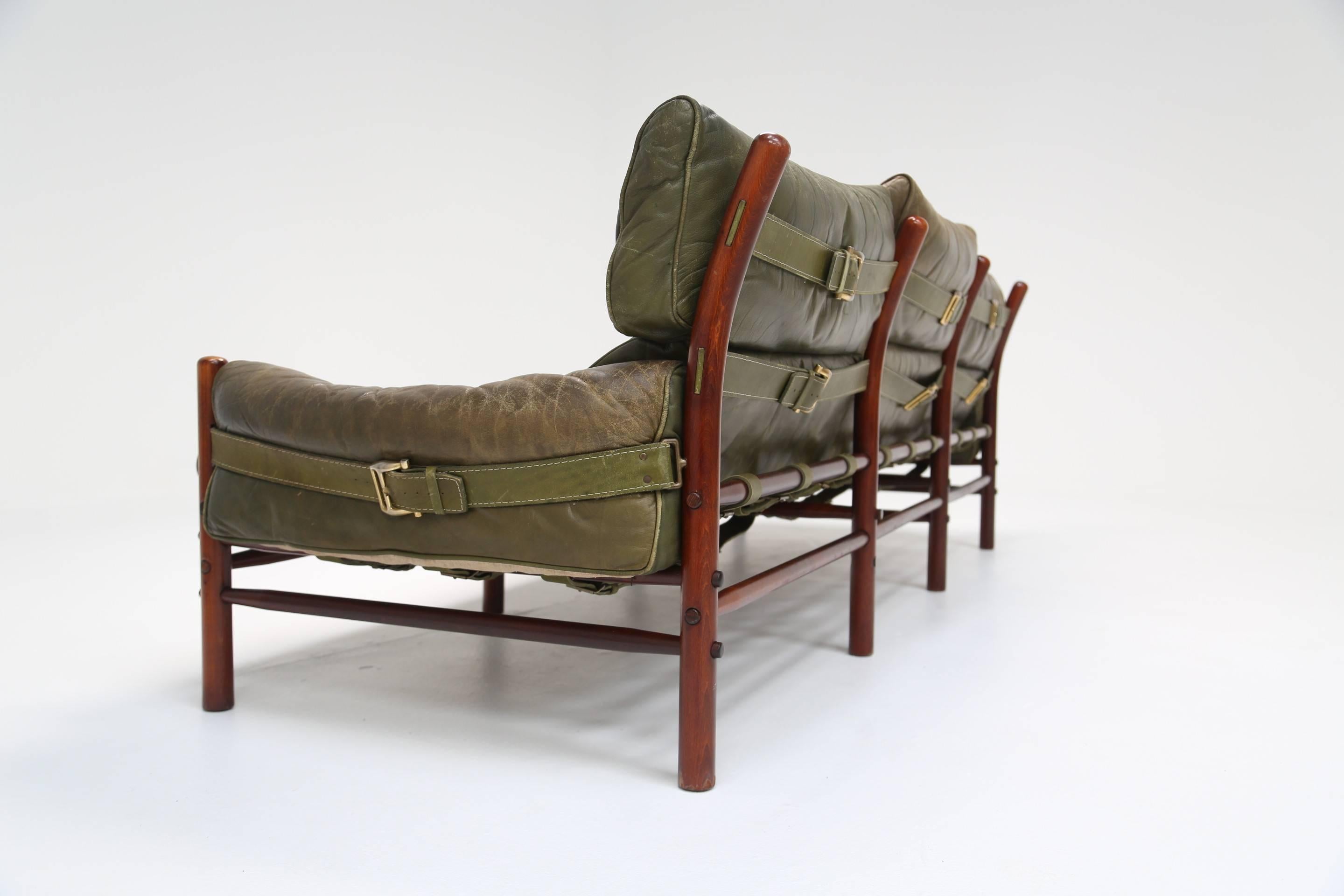 Late 20th Century Arne Norell 'Kontiki' Three-Seat Sofa